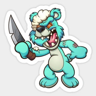 Evil Teddy bear Sticker